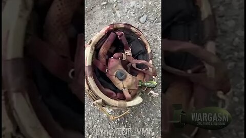 Helmet once belonging to an American mercenary