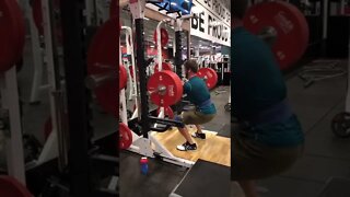 Three plate front squat PR