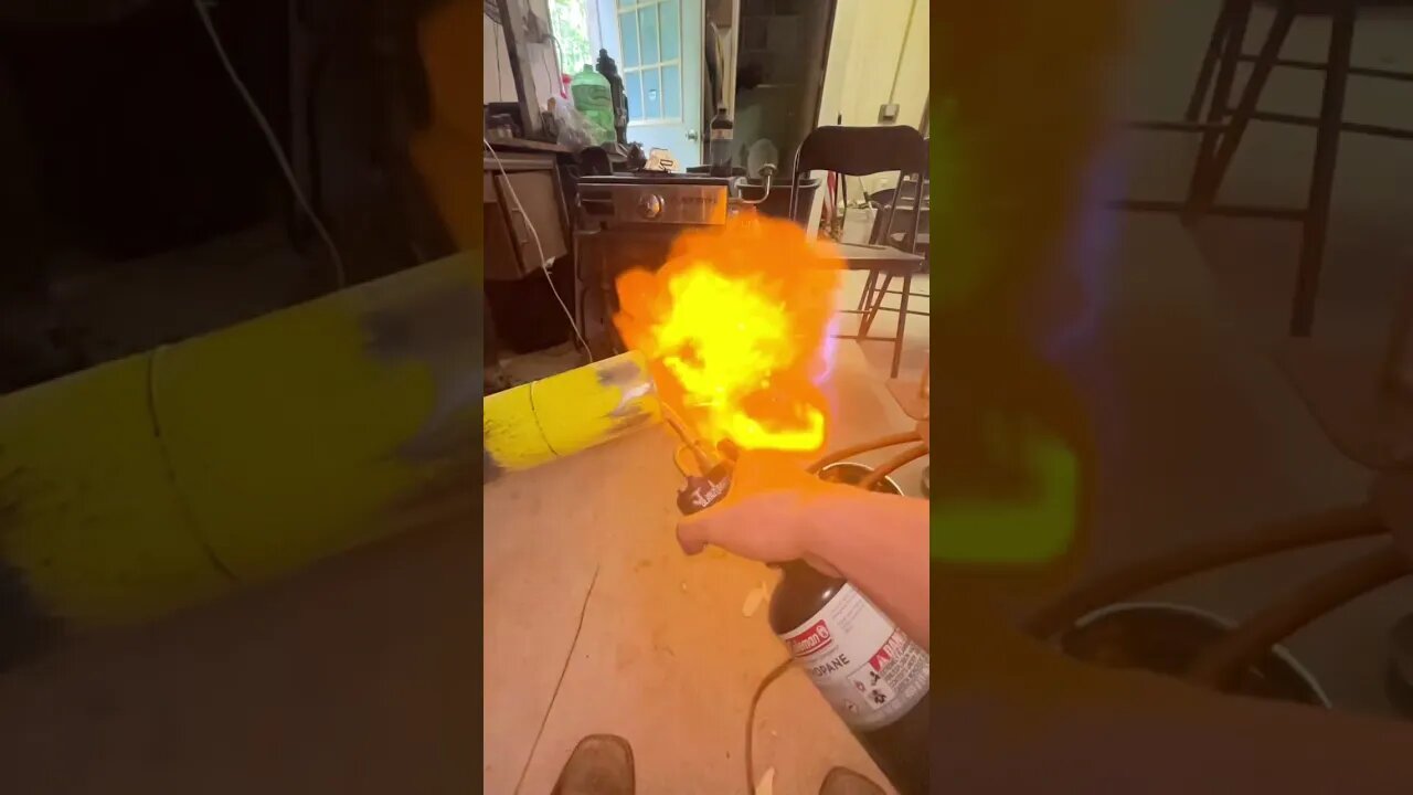 Slow motion propane fireball just because…..(turn up the sound)