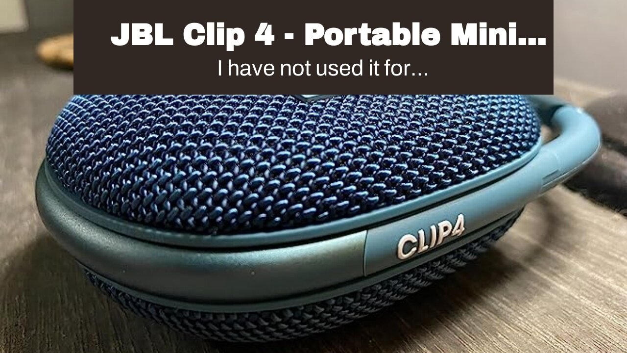 JBL Clip 4 - Portable Mini Bluetooth Speaker, big audio and punchy bass, integrated carabiner,...