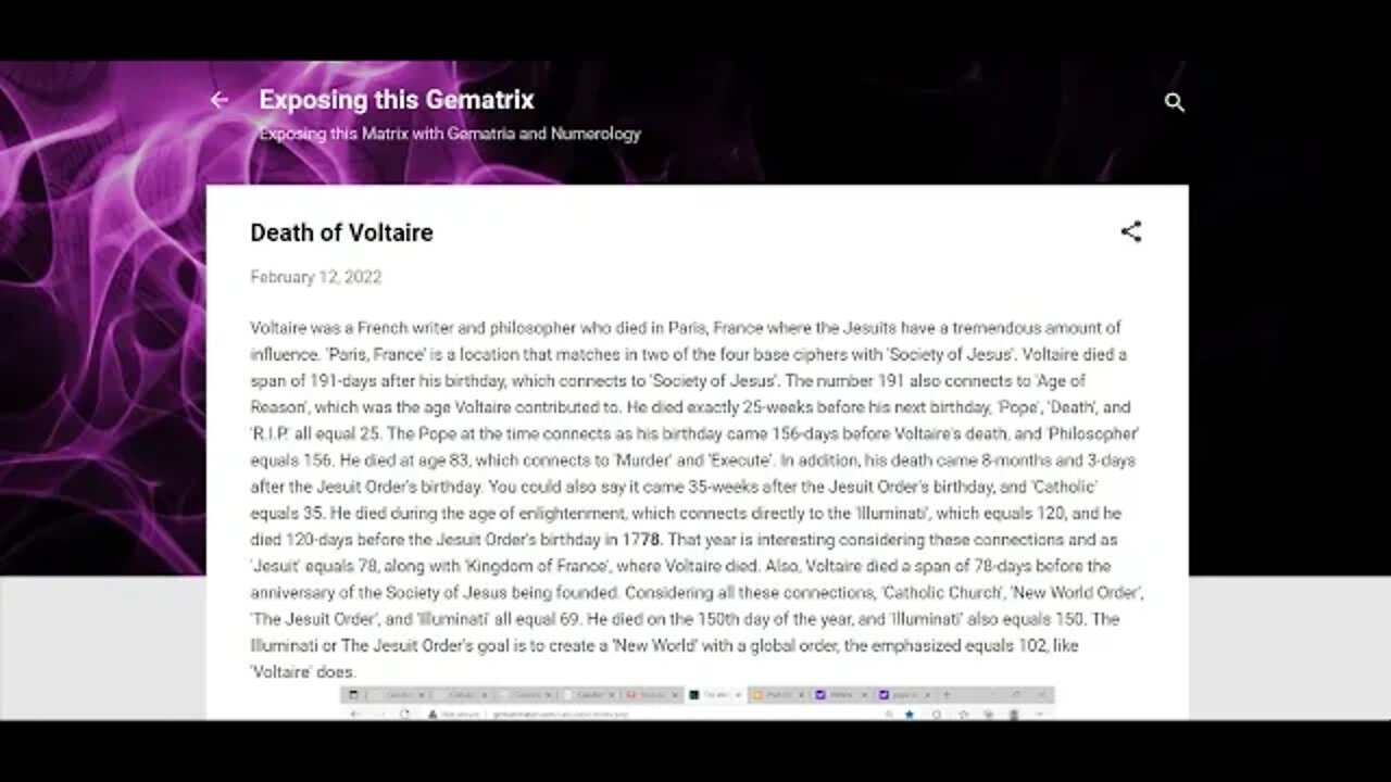 Death of Voltaire #enlightenment #gematria #numerology #truth #kabbalah #voltaire