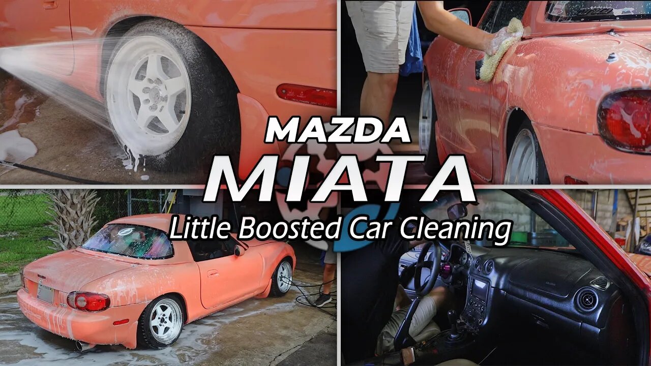 Mazda Miata | A Turbo Miata Gets a SOLID Cleaning! | DIRTY Exterior CLEANED, Glossy, & Interior!