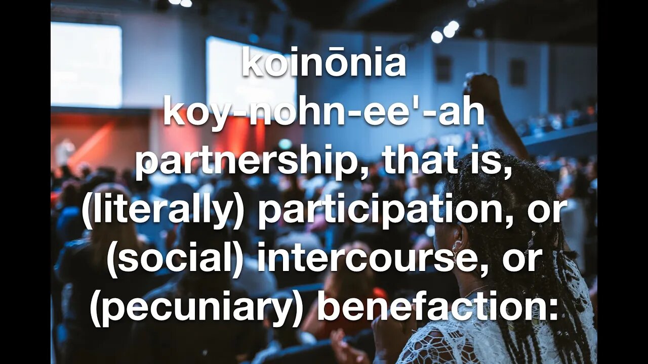 "KOINONIA" - Sunday, June 12, 2022 Service - 11am ET
