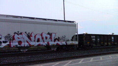 CN 3825 & CN 2928 Engine Manifest Train Eastbound In Ontario