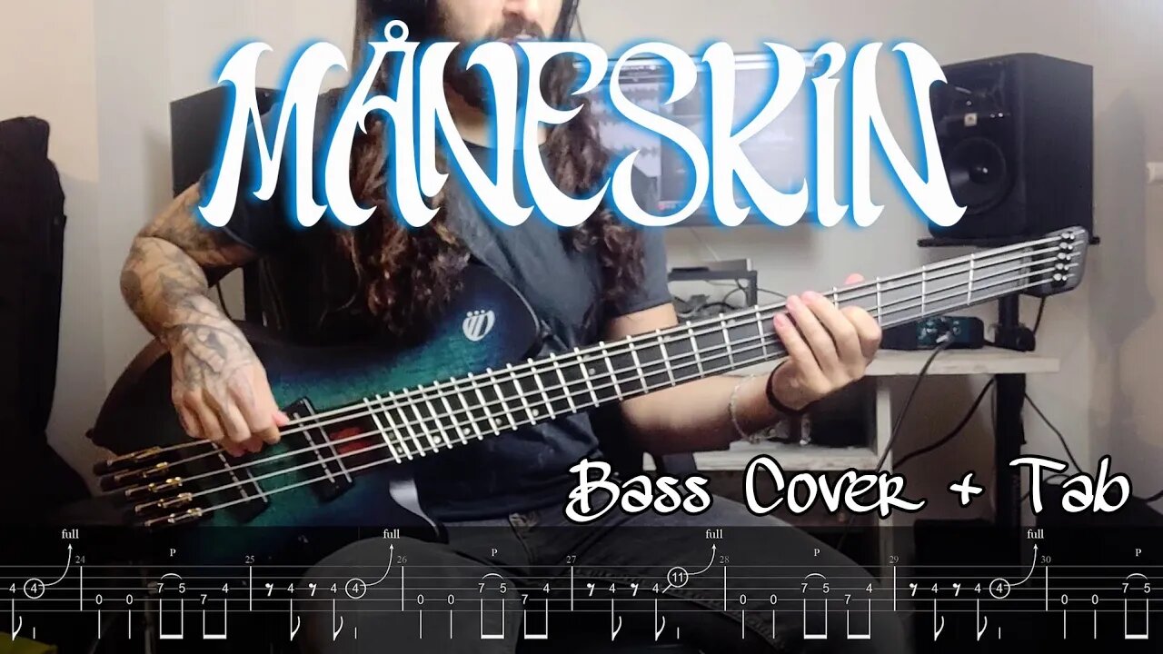 MÅNESKIN - In Nome Del Padre (Bass Cover + Tab)