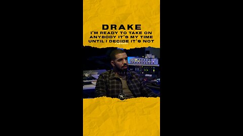 #drake I’m ready to take on anybody it’s my time until I decide it’s not. 🎥 @AppleMusic