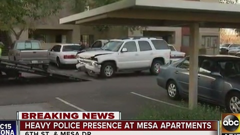 Police investigating barricade situation at Mesa apartment complex