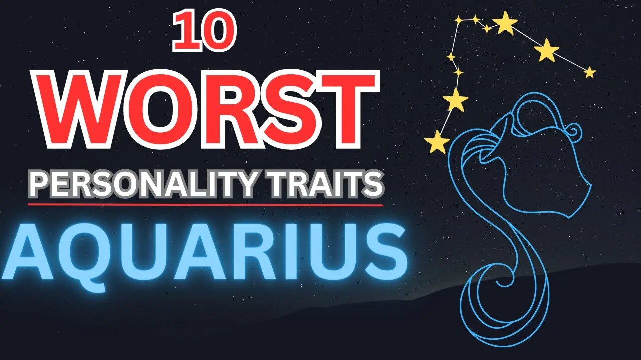 Unlocking Aquarius: The 10 Worst Traits of this Unique Zodiac Sign! ♒️ #aquarius #astrology #zodiac