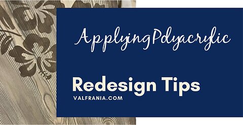 Apply Retique It Polyacrylic to Protect a Furniture Finish