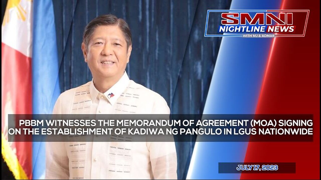 REPLAY: PBBM witnesses the MOA signing on the establishment of KADIWA ng Pangulo in LGUs nationwide