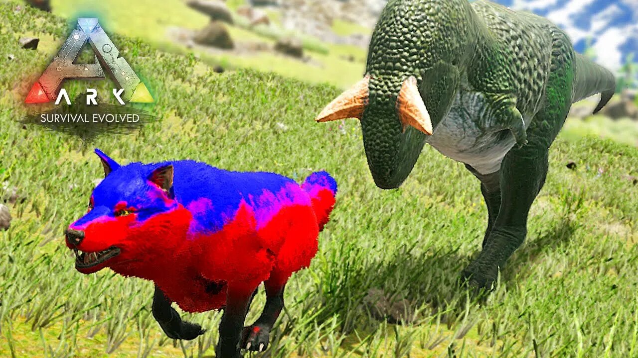 Fui Perseguido por um Carnotauros, Vida de Filhote de Lobo - Ark Survival Evolved - Play As Dino.