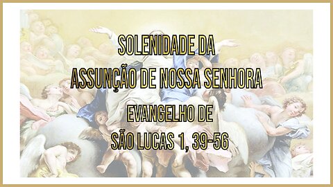 Evangelho da Solenidade da Assunção de Nossa Senhora Lc 1, 39-56