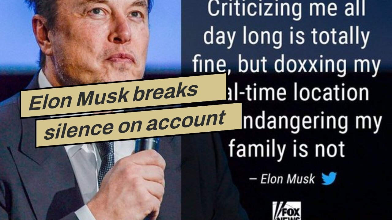 Elon Musk breaks silence on account bans…