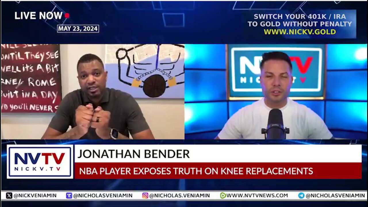 NBA Player Jonathan Bender Exposes Truth On Knee Replacement with Nicholas Veniamin