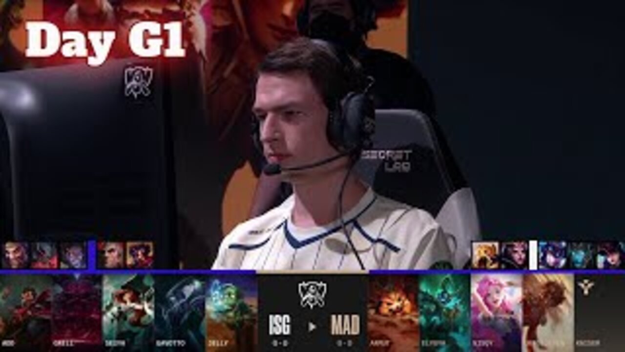 ISG vs MAD | Day 1 Play-Ins S12 LoL Worlds 2022 | Isurus Gaming vs Mad Lions