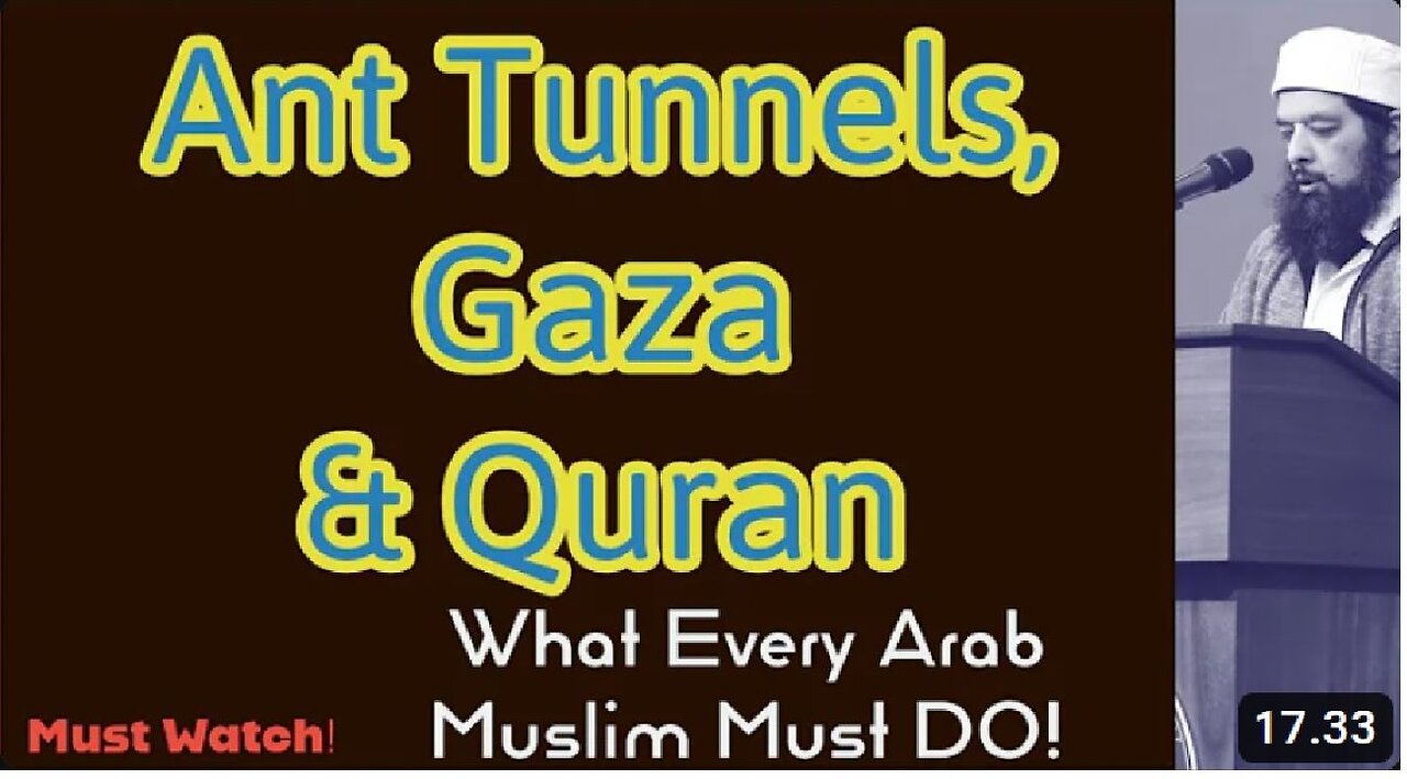 Ant Tunnels, Gaza & Quran (Must Listen)