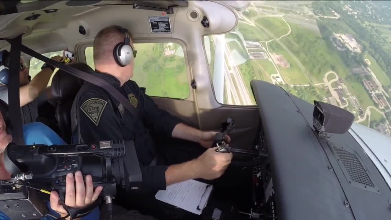 Wisconsin State Patrol looking for speeders on ground and in air