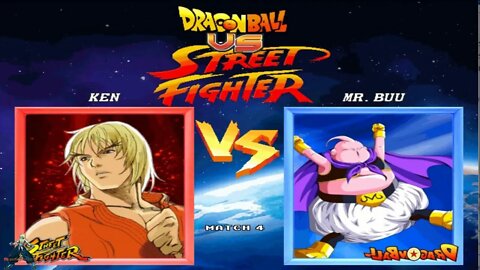 Dragon Ball VS Street Fighter 2 Play As Ken/Violent Ken