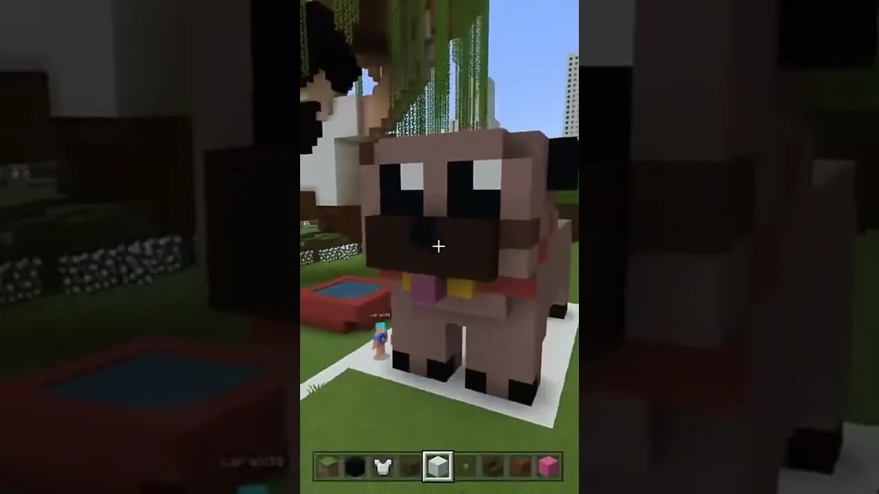 MINECRAFT: CONSTRUI UM PUG REBAIXADO!! #shorts