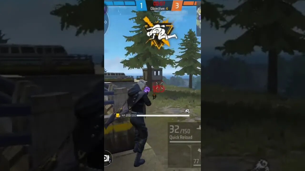 MP5 Lakar double headshot banda khatam.#shorts #firefild100