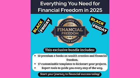 🚀2025 Financial Freedom Product Bundle: Everything You Need to Succeed💥💲💵