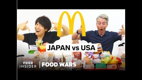 US VS JAPAN McDonald's | Food wars