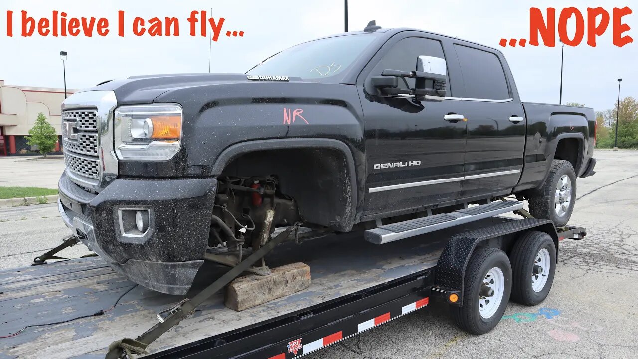 You ever take your 2019 Sierra Denali off any sweet jumps? Someone did... and it didn't end well!