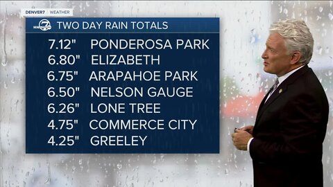 Colorado rain totals from the May 10-12 record-breaking storm