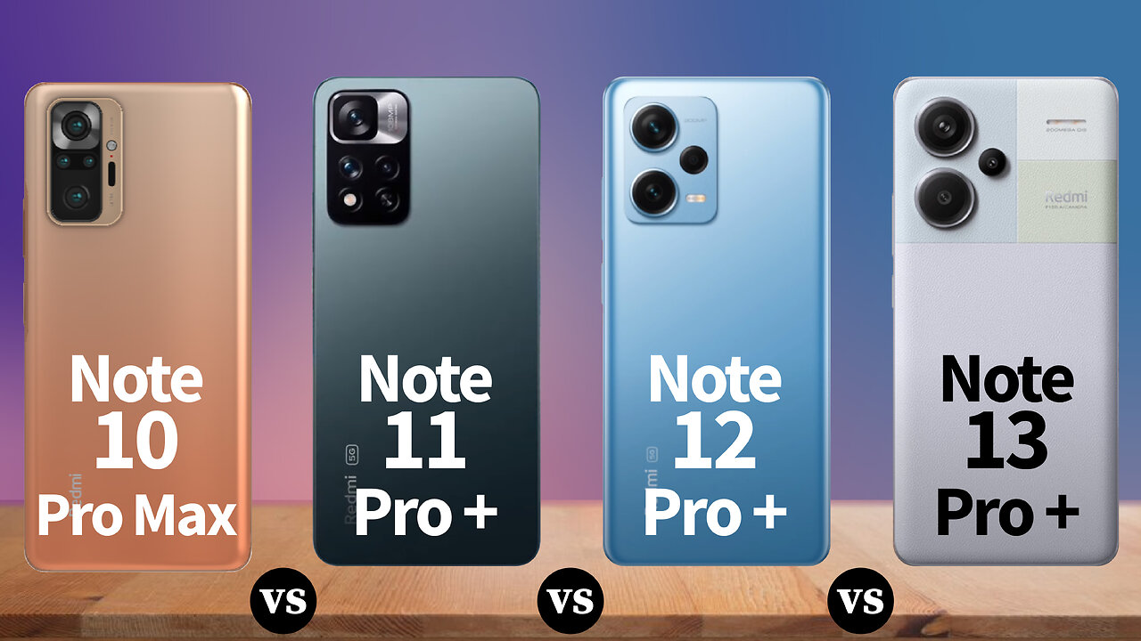 Redmi Note 13 Pro Plus Vs Redmi Note 12 Pro Plus Vs Redmi Note 11 Pro Plus Vs Redmi Note 10 Pro Max