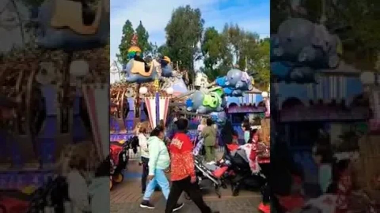 Dumbo Ride At Disneyland 2021