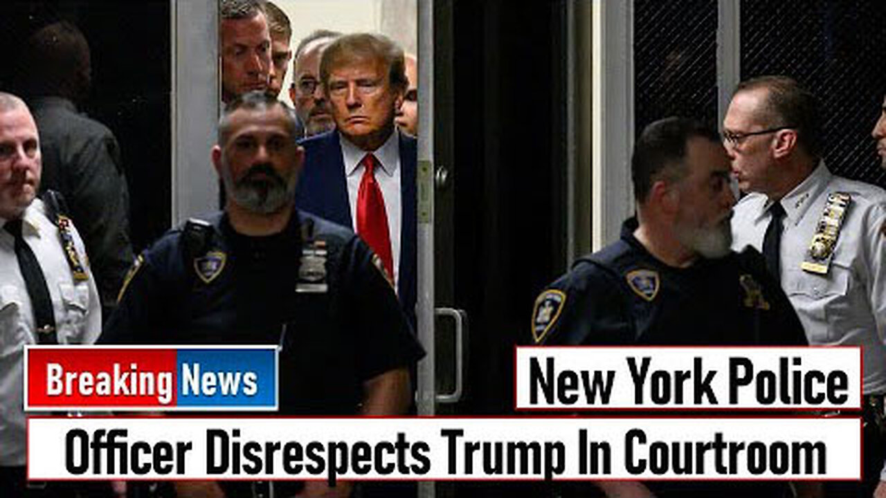 NEW YORK POLICE OFFICER DISRESPECTS TRUMP IN COURTROOM- TRUMP NEWS