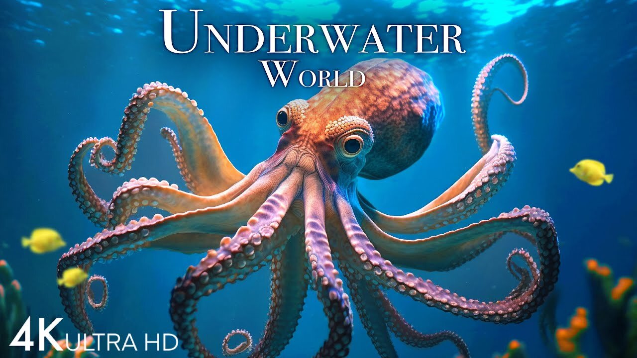 Under water world incredible colourfull sea with relaxing music 🎵 enjoy the nature