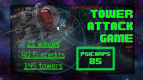 T.A.G.: Tower Attack Game; 21 waves, 4075 credits, 145 towers