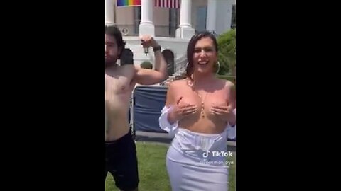 WHITE HOUSE HOSTS HALF-NAKED TRANS ACTIVISTS FOR PRIDE DAY... BIDEN CALLS THEM BRAVE!