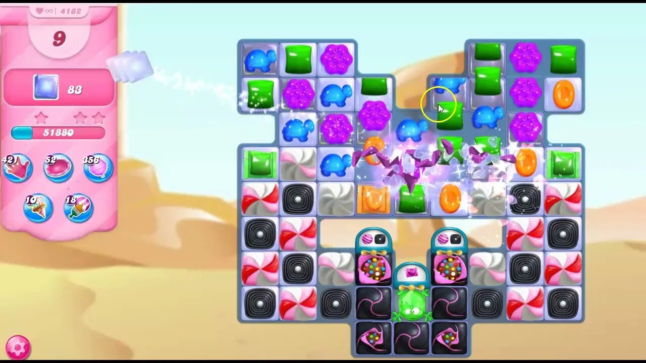 Candy Crush Level 4162 Talkthrough, 12 Moves 0 Boosters