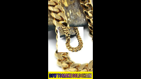 How to make 24k gold chain cuban link