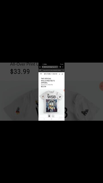 🚨GET YOUR OFFICIAL🚨 WALLSTREETBETS T SHIRT NOW. LOW STOCK