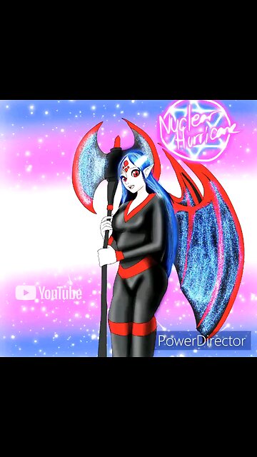 speedpaint nuclear Joestar with glittery wing's and weapon