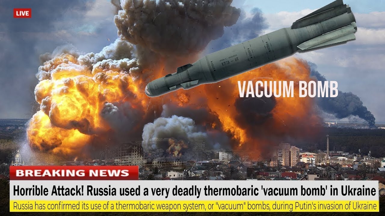 A 1,500 kg Russian Fab bomb caused an explosion in a Ukrainian Forces ammunition depot.