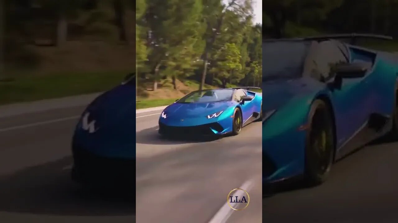 Luxury Cars, Luxury Lifestyle | BLUE LAMBO #shorts #luxury #car