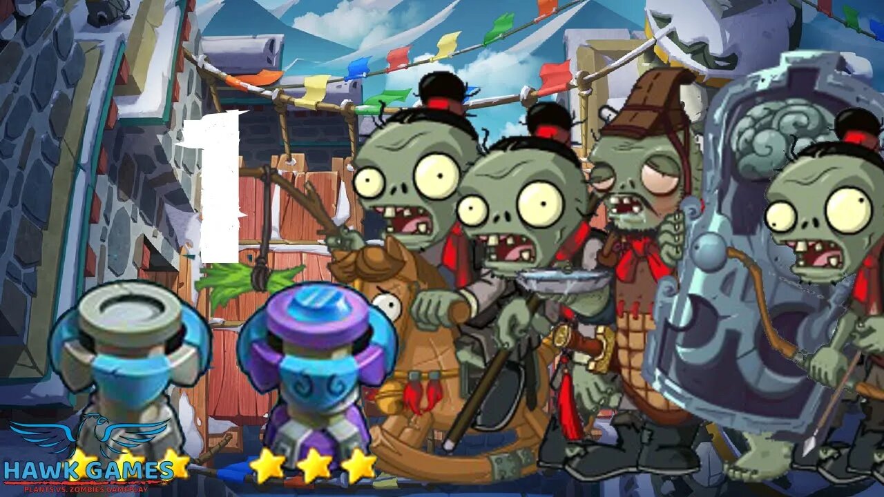 PvZ Online - Adventure Mode - Snow on line 1 | @peacannon