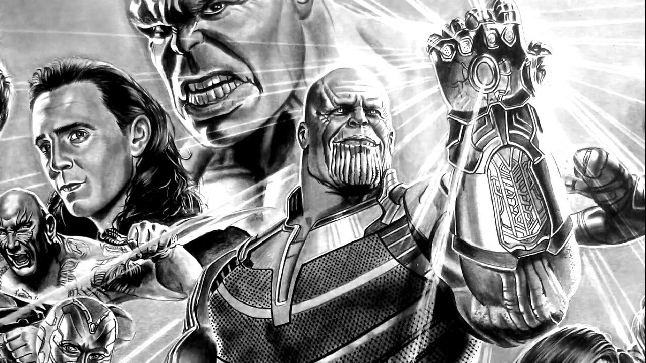 Drawing Avengers: Infinity War - Desenhando - VINGADORES: GUERRA INFINITA.