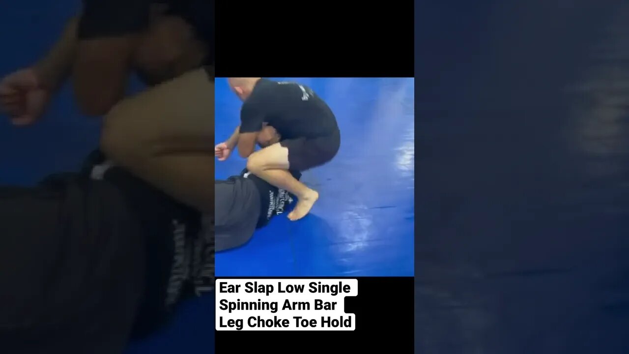 Ear Slap Low Single Helicopter Pass Spinning Arm bar Leg Choke Toe Hold