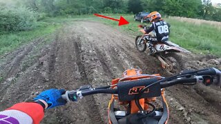 Chasing Layne Morris on my turn track! (2023 KTM Platform)