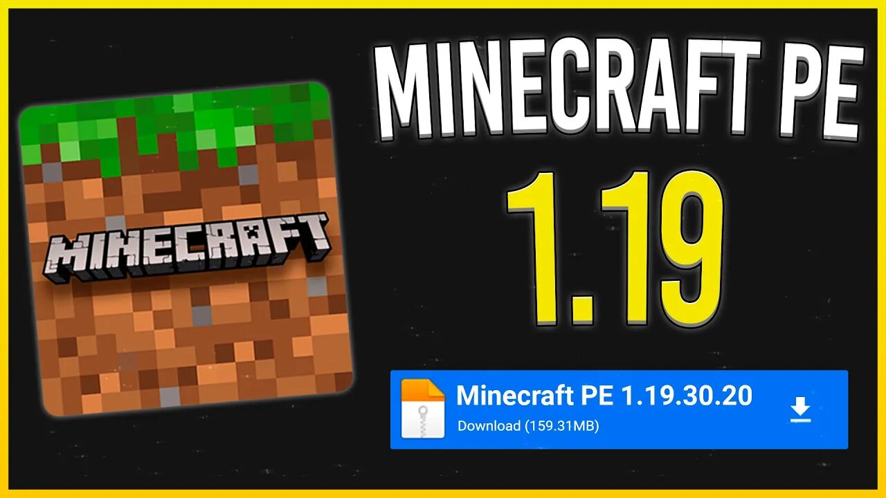 COMO BAIXAR E INSTALAR MINECRAFT PE 1.19 - JOGO COMPLETO - APK - 1.19.30.20 - OFICIAL - ORIGINAL