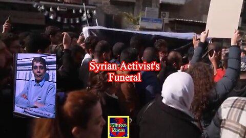 Hundreds gather in Damascus for Syrian activist's funeral