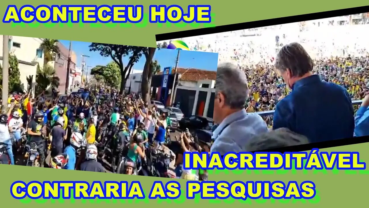 ACONTECEU HOJE ! EM UBERABA-MG , CONTRARIANDO AS PESQUISAS SOFRE ESQUERDALHA.