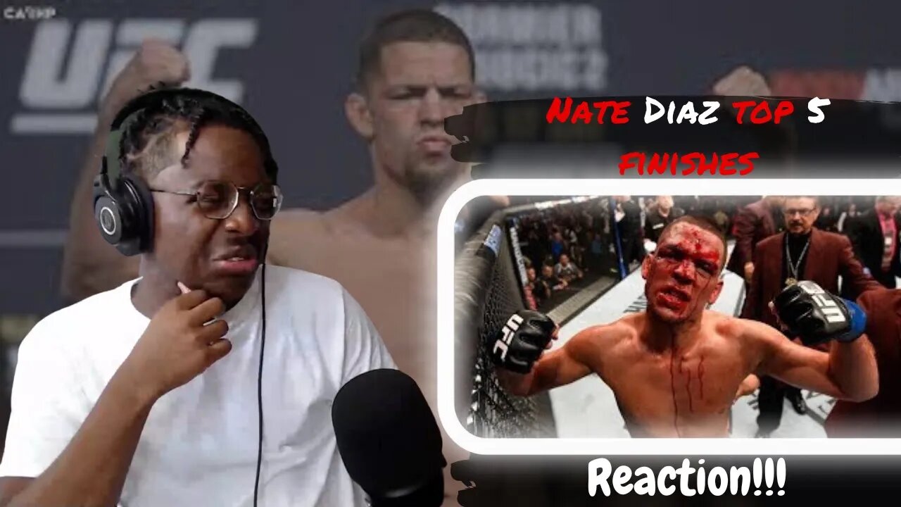 Nate Diaz Top 5 Finishes |Reaction