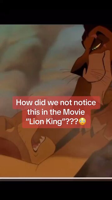 How did we miss this in the lion King?