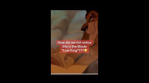 How did we miss this in the lion King?